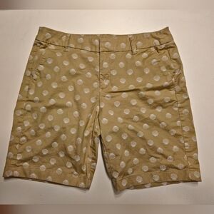 Size 8 Seashell Print J Crew Bermuda Shorts